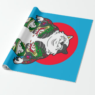 Papel De Presente Tattooed Sumo Cat |Adorable Cat