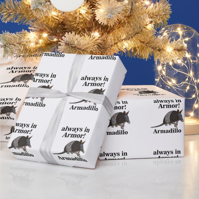 Papel De Presente Tatu Animal Engraçado  (Feriados)