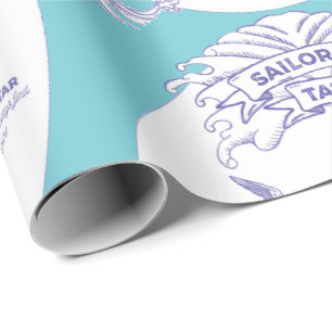 Papel De Presente Tatuagem do Velho Marinheiro Significa Quebra de P