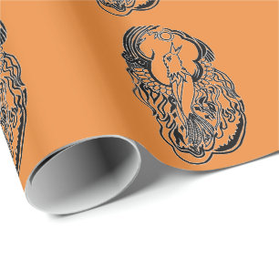 Papel De Presente Tatuagem Phoenix