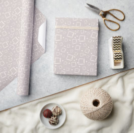 Papel De Presente Taupe Ivory Neutral Elegante Abstrato Minimalista
