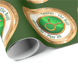 Papel De Presente Taurus - o sinal do zodíaco de Bull