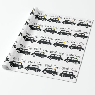 Papel De Presente Táxi preto
