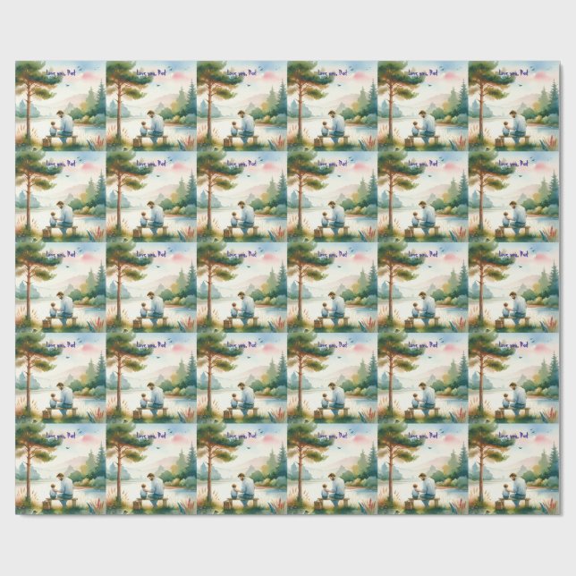 Papel De Presente Te amo, Pai (Aberto)