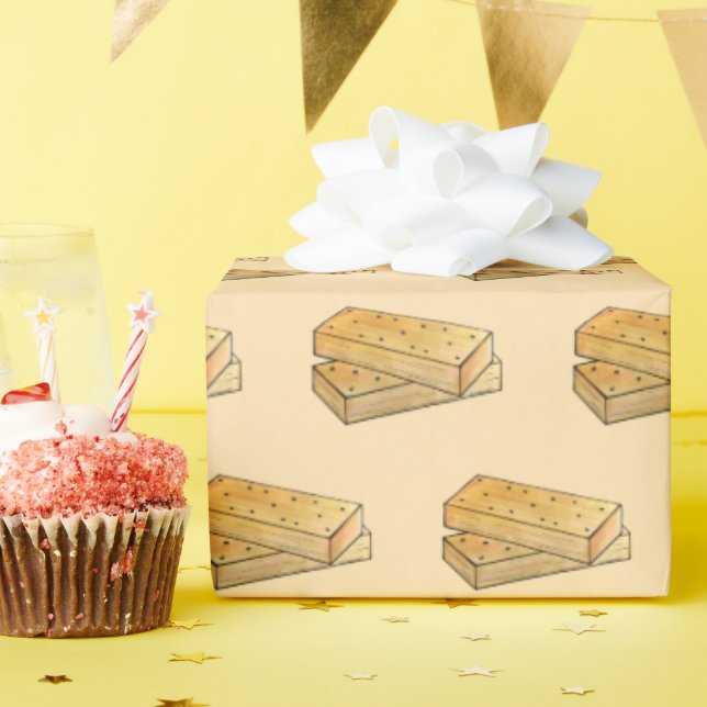 Papel De Presente Tea Biscuits British Bakery, De Pão Escocês (Festa de aniversário)