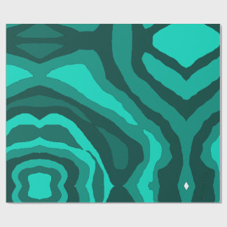 Papel De Presente Teal Camo Wrapping Paper