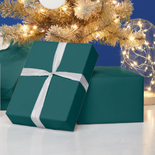 Papel De Presente Teal Escuro Cor Sólida