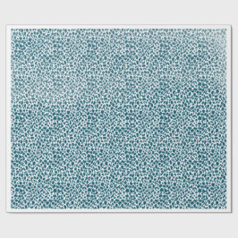 Papel De Presente Teal Organic Spotted Pattern Wrapping Paper – Mini
