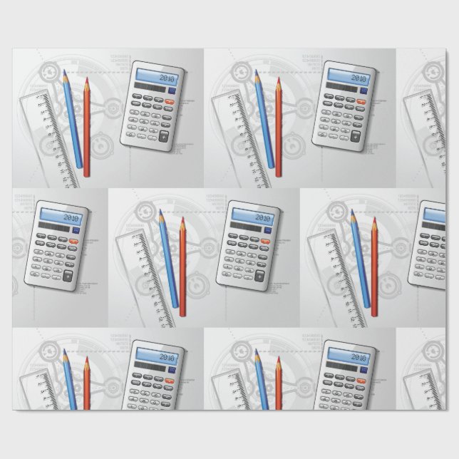 Papel De Presente Technical Drawing Office Supplies (Aberto)