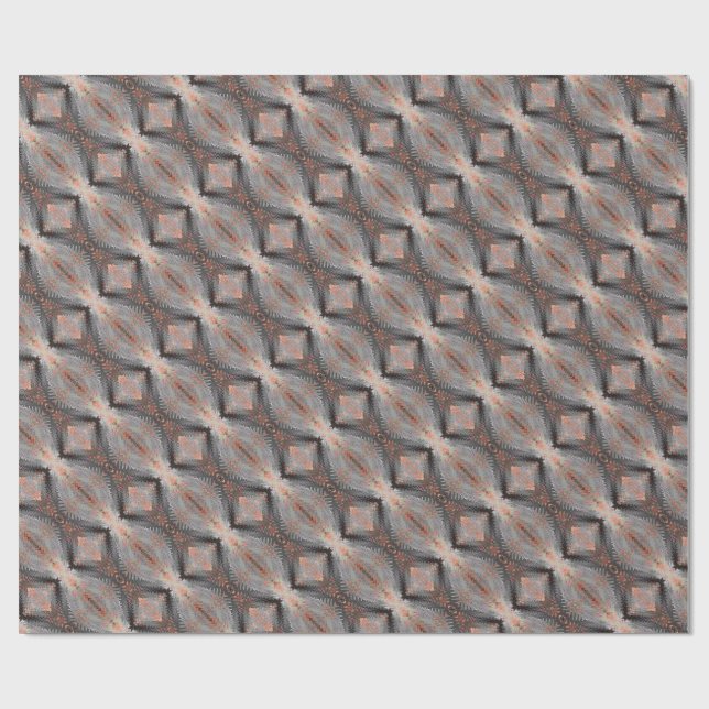 Papel De Presente Tecido de Diamante de Cobre (Aberto)