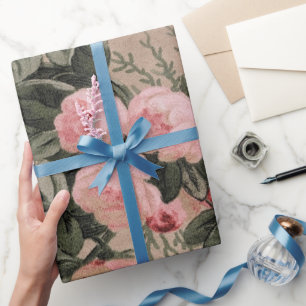Papel De Presente Tecido Floral Tradicional Foto 