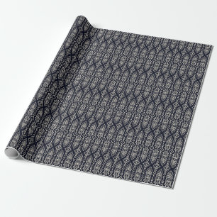 Papel De Presente Tecido Ikat bordado: Elegância Étnica.