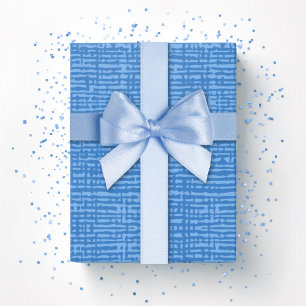 Papel De Presente Tecido Kano em Azul