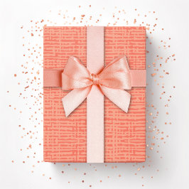 Papel De Presente Tecido Kano em Coral
