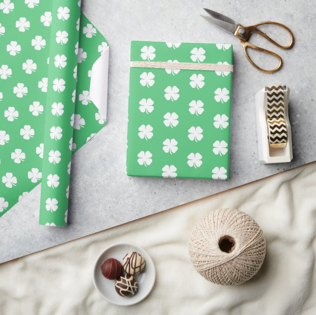 Papel De Presente Tecidos Simples, Simples, Verdes, Luchosos (Artesanato)