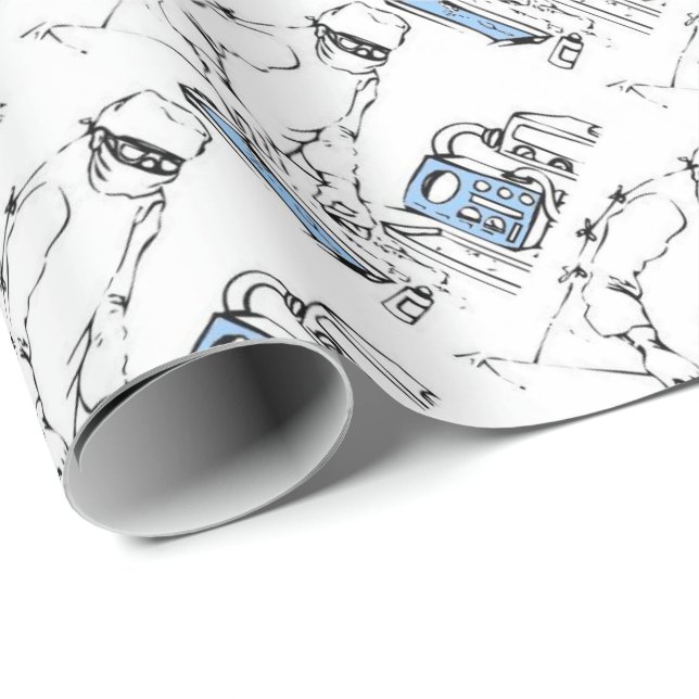 Papel De Presente Técnico de laboratório (Ponta do rolo)