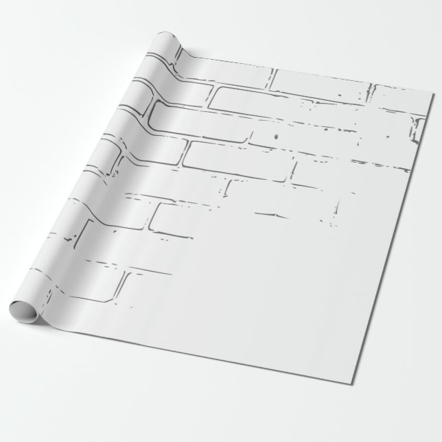 Papel De Presente Tela de fundo da parede do Tijolo (Desenrolado)