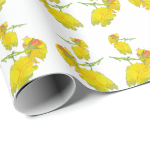 Papel De Presente Tela do rosa amarelo