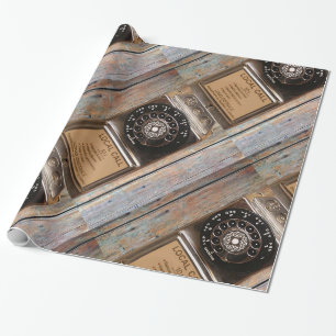 Papel De Presente telefone rotacional antigo telefone celular robust