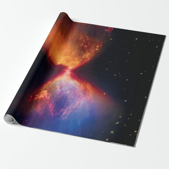 Papel De Presente Telescópio Espacial James Webb Protostrela L1527 (Desenrolado)