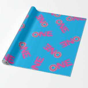 Papel De Presente Tema colorido da festa de aniversário das