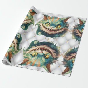 Papel De Presente Tema De Casamento De Gato Alice No País Das Maravi