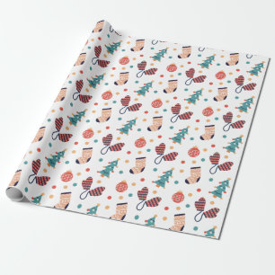 Papel De Presente Tema de Natal Fofo