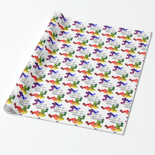 Papel De Presente Tema do mel com palavras positivas