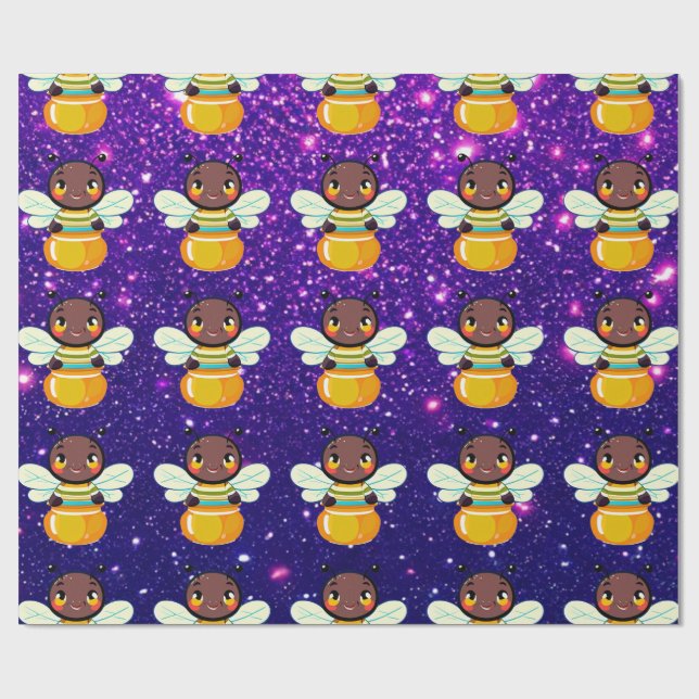 Papel De Presente Tema Encantador Fofo Inspirado (Aberto)