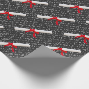 Papel De Presente Tema graduado do quadro e do diploma