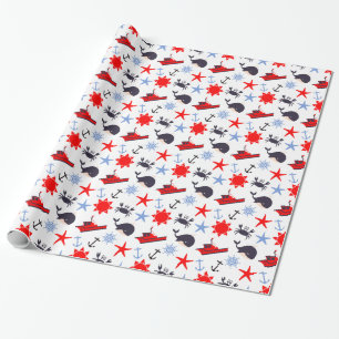 Papel De Presente Tema náutico #2