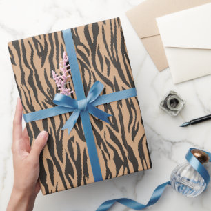 Papel De Presente Tema Safari Selvagem Estampa de Animais