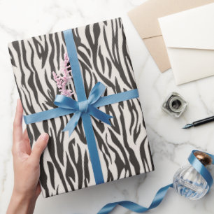 Papel De Presente Tema Safari Selvagem Estampa de Zebra