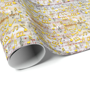 Papel De Presente Temas de Celebração para Amantes de Música
