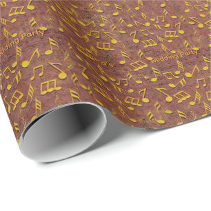Papel De Presente Temas de Celebração para Amantes de Música