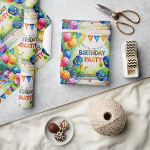 Papel De Presente Temas de Festa de aniversário de seleção