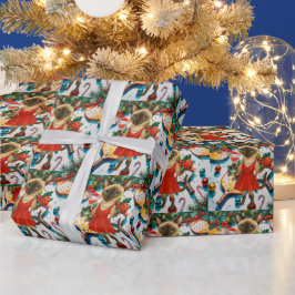 Papel De Presente Temo de Natal da Pickleball