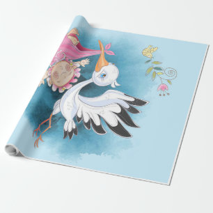 Papel De Presente Tempestades Moscas Livres Presente De Bebê Cute