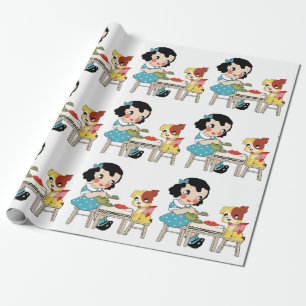 Papel De Presente Tempo do chá