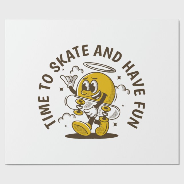 Papel De Presente Tempo para skate (Aberto)