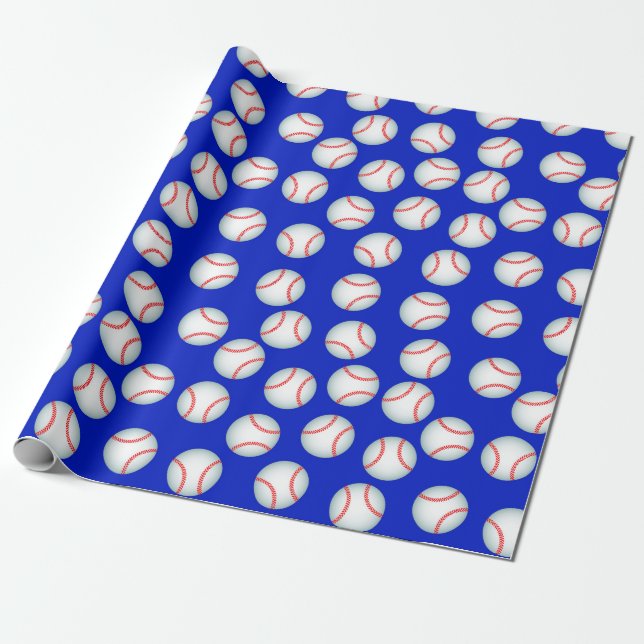 Papel De Presente Temporada de Beisebol (Desenrolado)