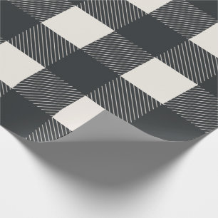 Papel De Presente Tendência de Na moda Simples de Buffalo Cheque Pr
