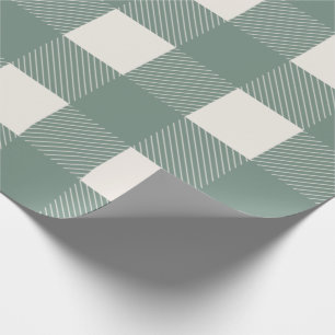 Papel De Presente Tendência Simples de Na moda de Buffalo Cheque Ve