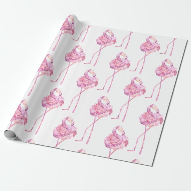 Papel De Presente Tender Flamingo Series Design 3 (Desenrolado)