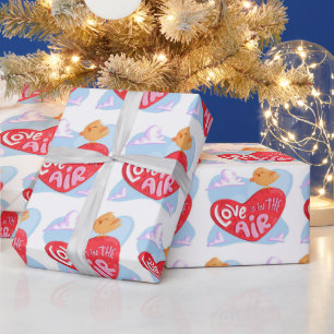 Papel De Presente Tendy Elegant Modern Namorados Love Heart