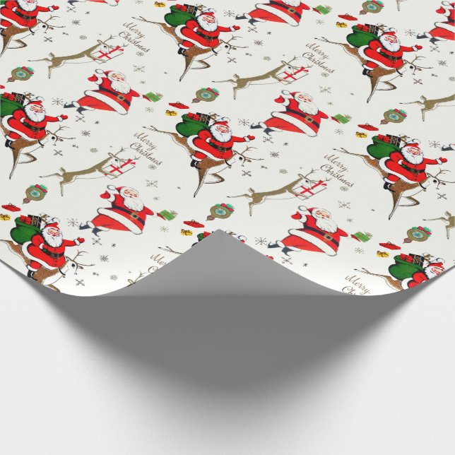 Papel De Presente Tenha Natais vintages Muito (Ponta)