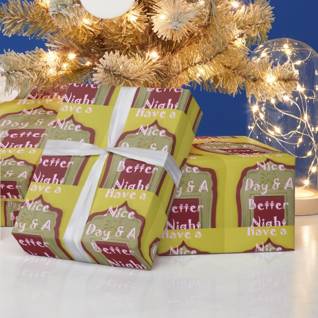 Papel De Presente Tenha um belo dia e um melhor Impressão de arte (Feriados)