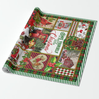 Papel De Presente Tenha Um Caminhão Vermelho De Natal Feliz
