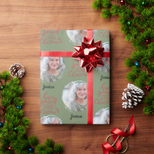 Papel De Presente Tenha um nome feliz para fotos de Natal