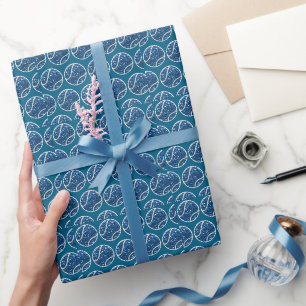 Papel De Presente Tênis Ball Blue temido para Chá de fraldas Menino